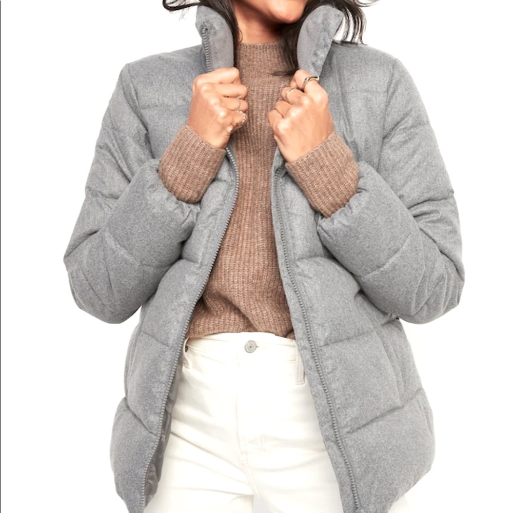 Frost free textured puffer jacket/coat Old Navy